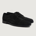 Attorney Derby Черный Suede Кожаная обувь для Мужчин