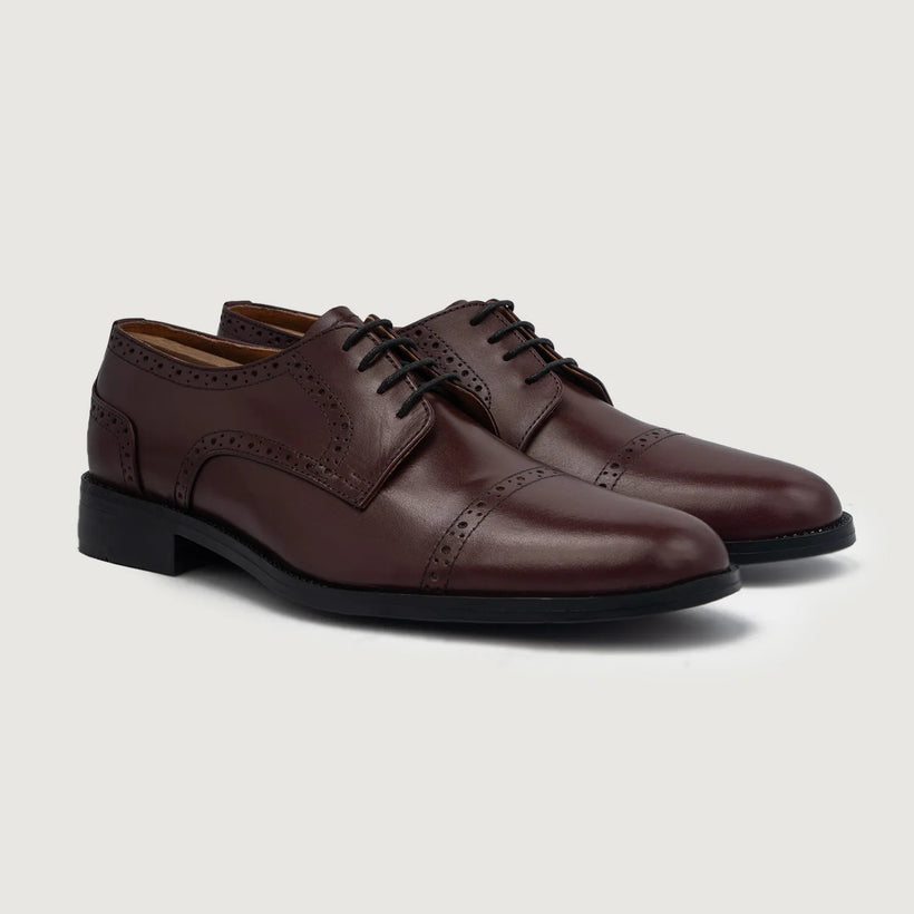 Dirk Brogues Derby Бордовая Leather Shoes мужская