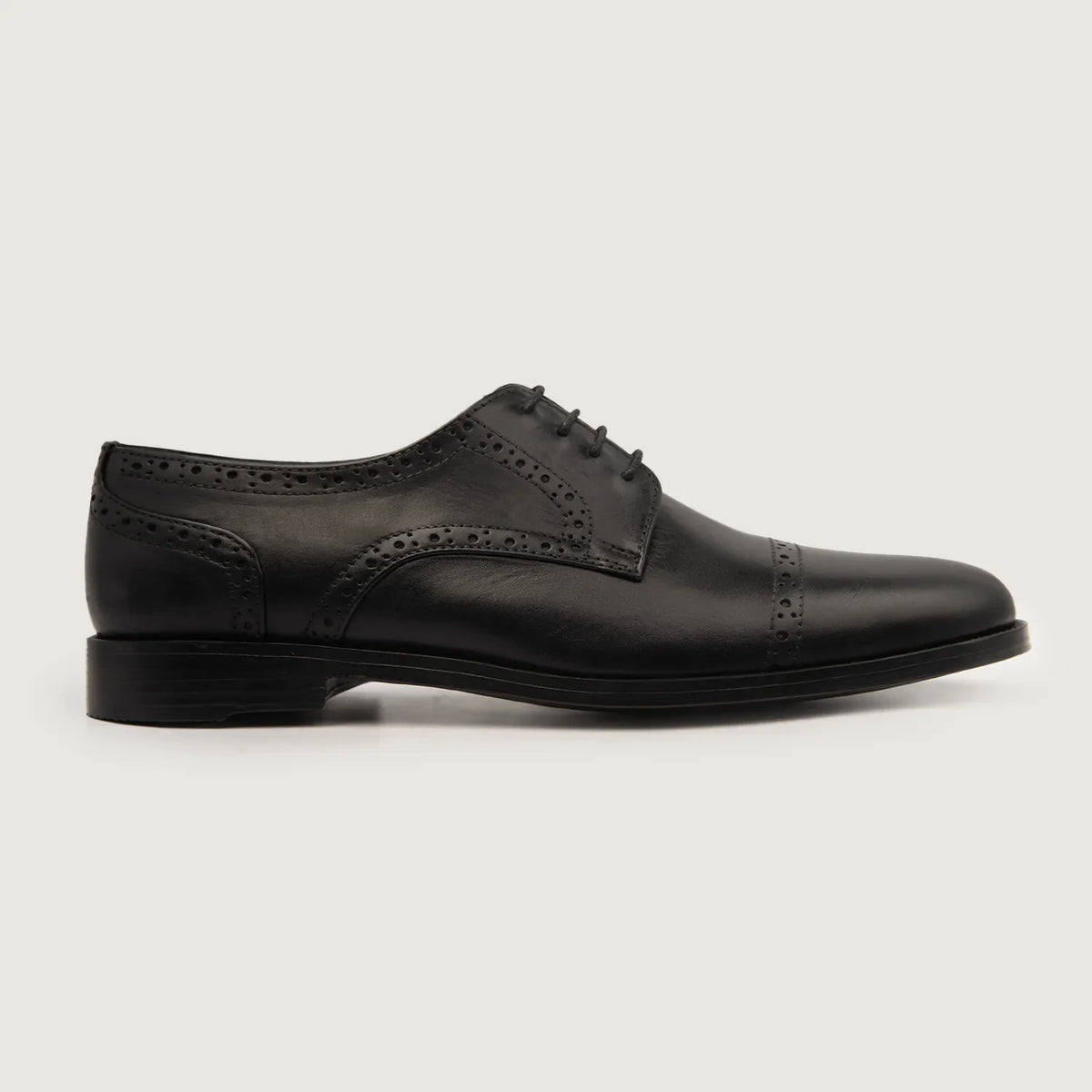 Black Full-Grain leather Shoes - Рантовая конструкция Goodyear Welt и носок обуви