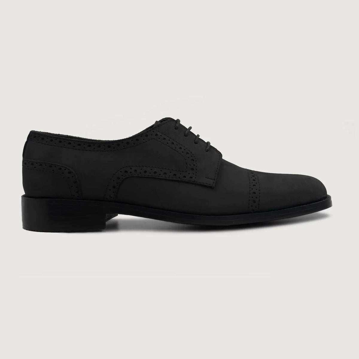Black Full-Grain leather Shoes - Рантовая конструкция Goodyear Welt и носок обуви