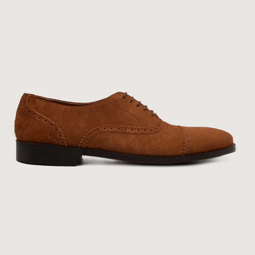 Greyson Brogues Oxford Коричневый Suede Кожаная обувь для Мужчин