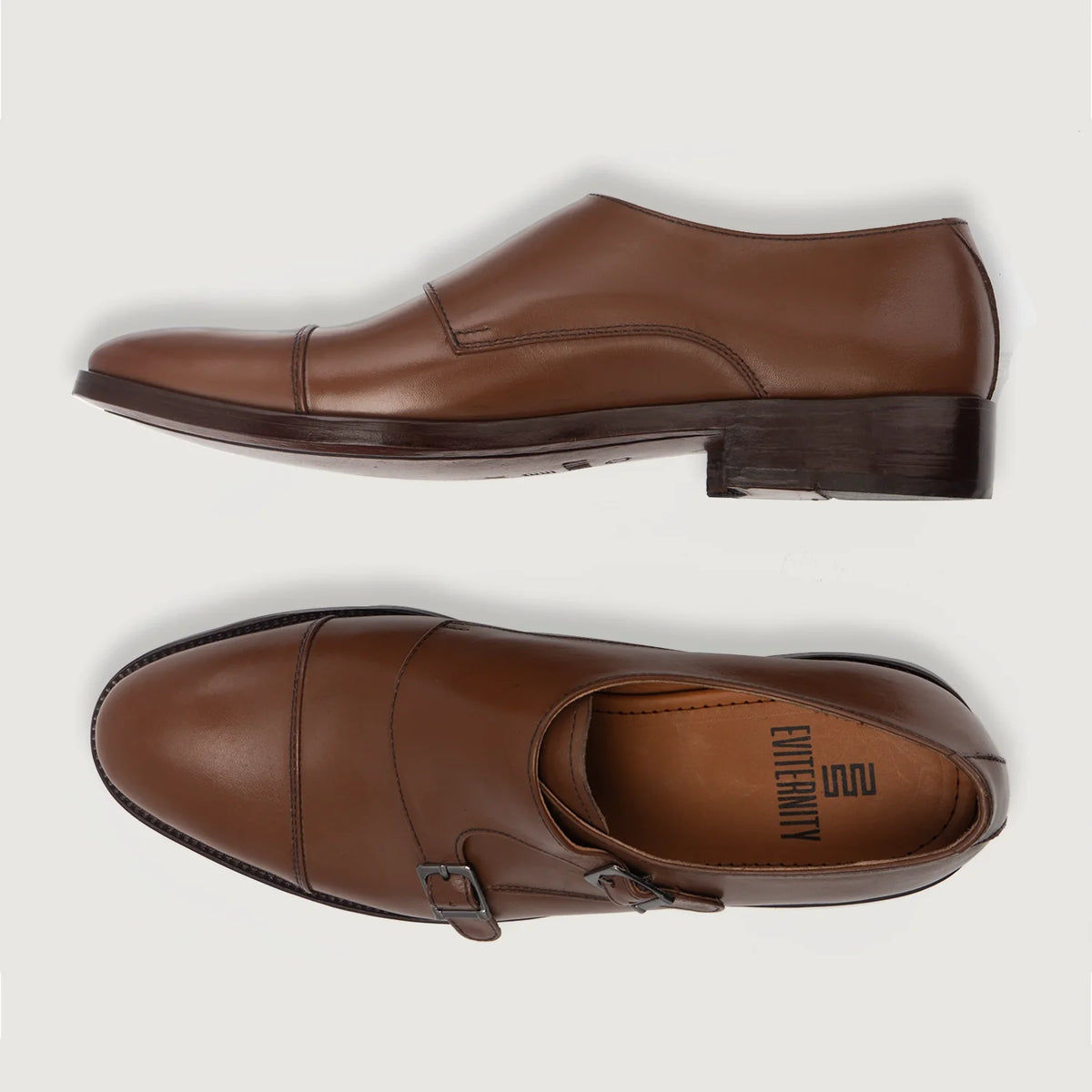 High-Traction Rubber Outsole & Lug Tread Pattern on Boston Кожаная обувь Коричневый Кожаная обувь For Men