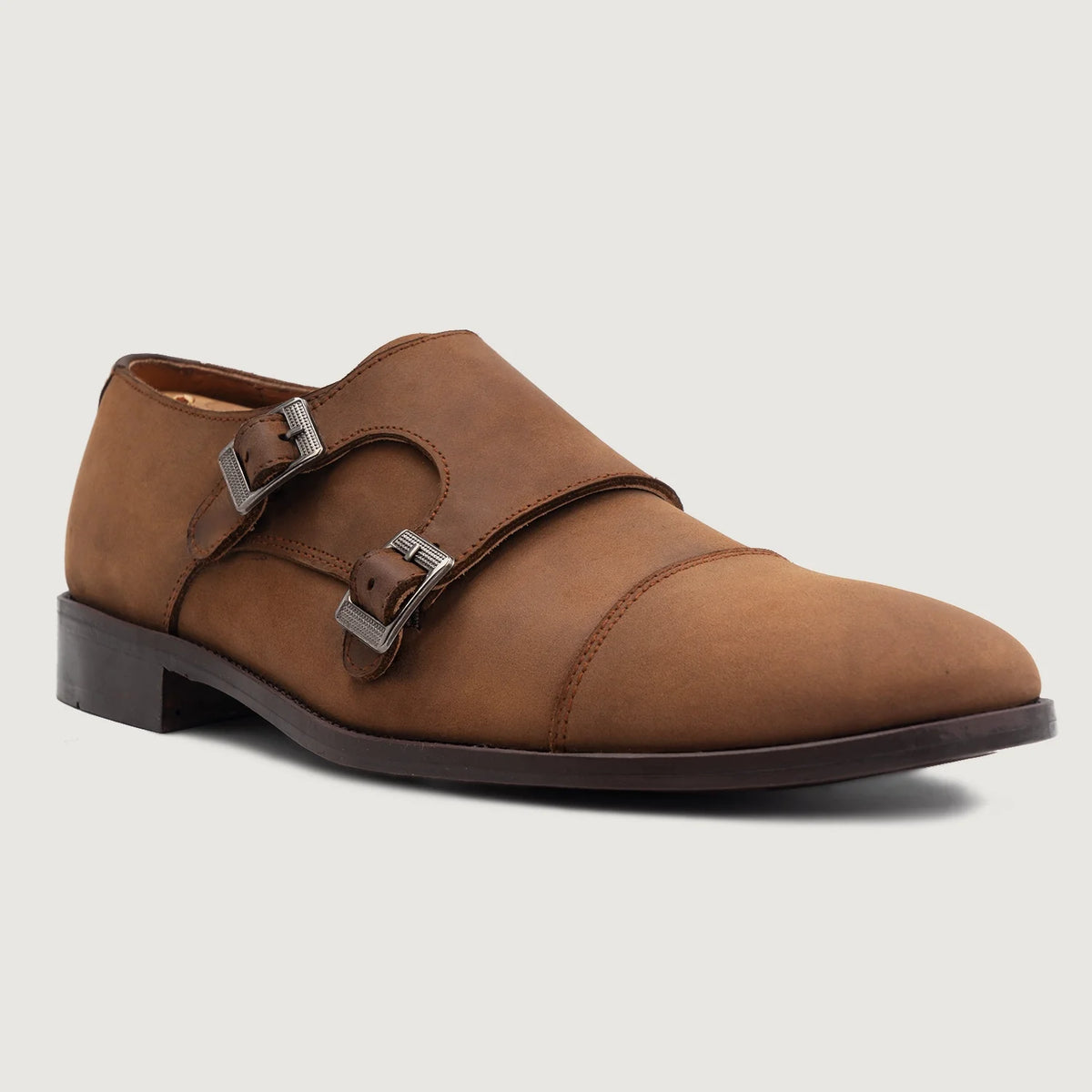 High-Traction Rubber Outsole & Lug Tread Pattern on Boston Кожаная обувь Oil Pull-up Коричневый Кожаная обувь For Men