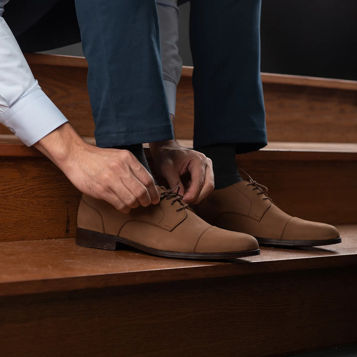Orlaven Attorney Derby Коричневый Nubuck Кожаная обувь для Мужчин footwear image 10