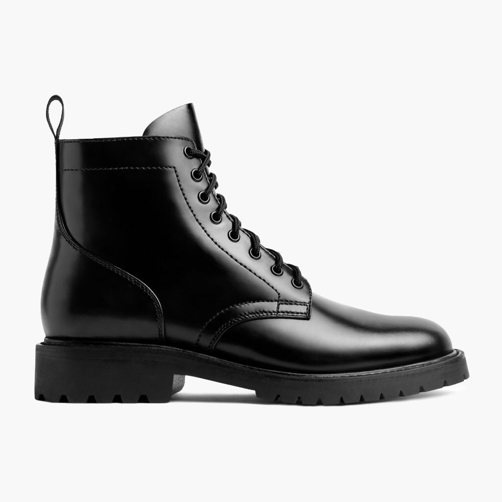 Black Full-Grain leather Boots - Рантовая конструкция Goodyear Welt и носок обуви