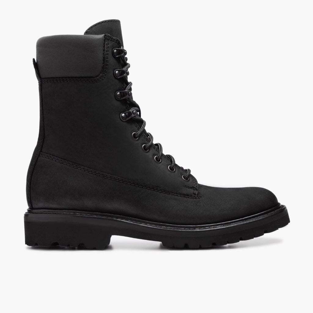 Black Full-Grain leather Boots - Рантовая конструкция Goodyear Welt и носок обуви