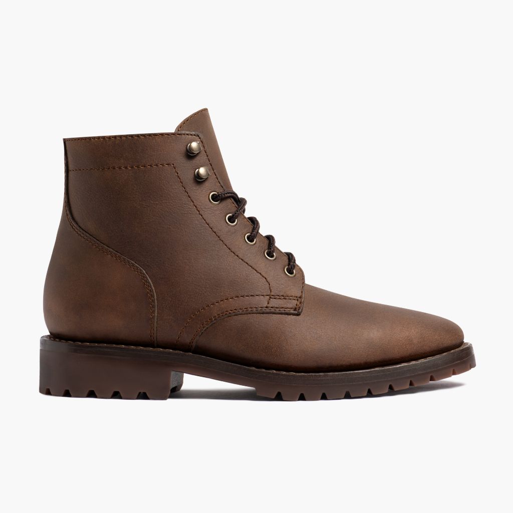 Brown Full-Grain leather Boots - Рантовая конструкция Goodyear Welt и носок обуви