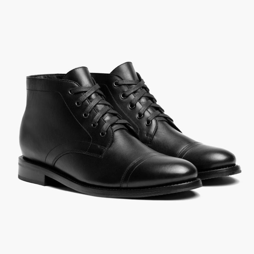 Cadet Черная Leather Boots мужская