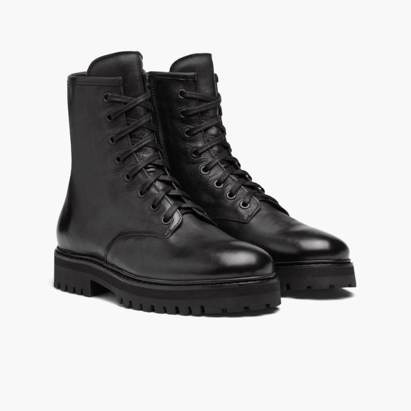 Combat Черная Leather Boots женская