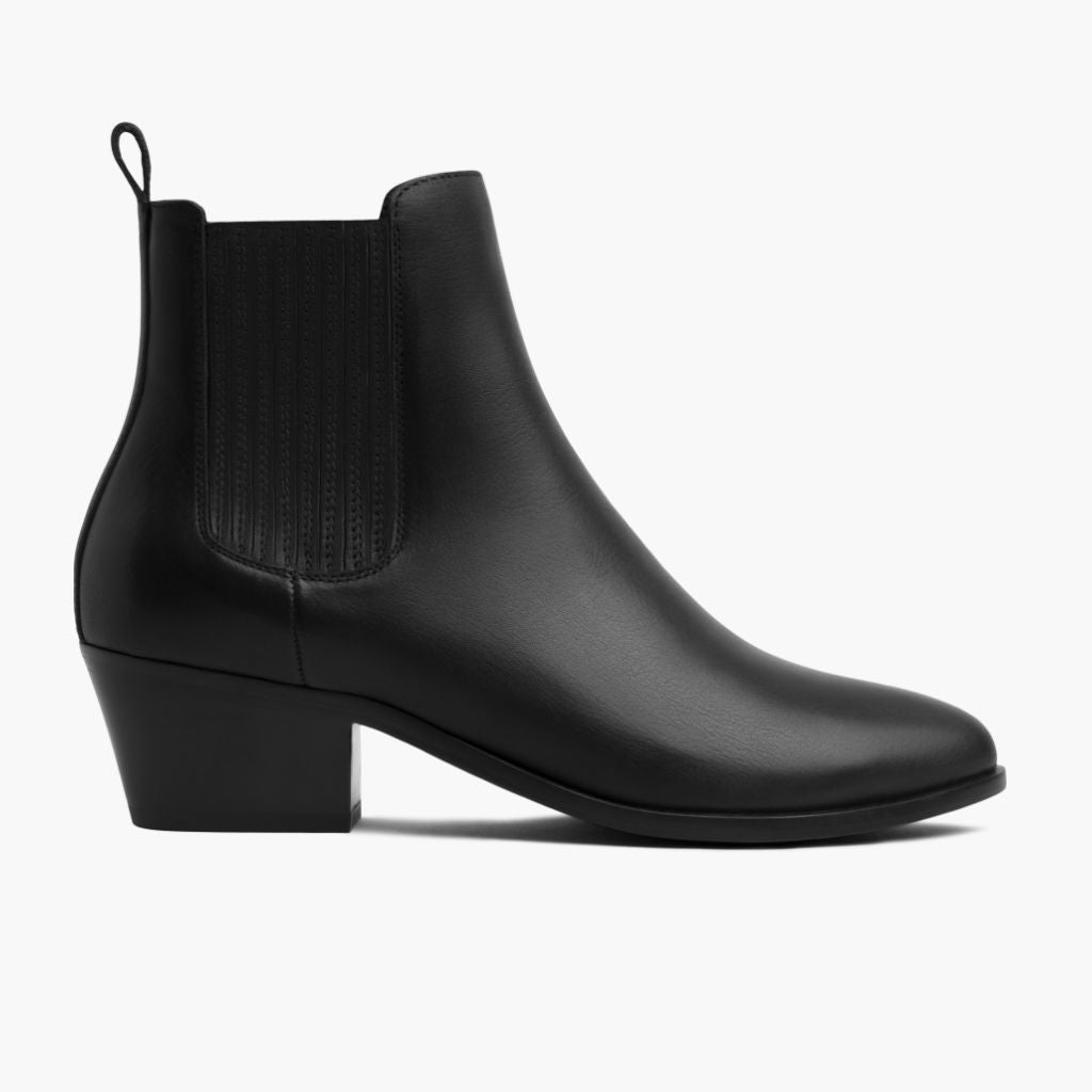 Dreamer Bootie Черный Кожаные ботинки для Женщин в натуральной черной яловой коже - Вид сбоку | Купить в официальном онлайн-магазине