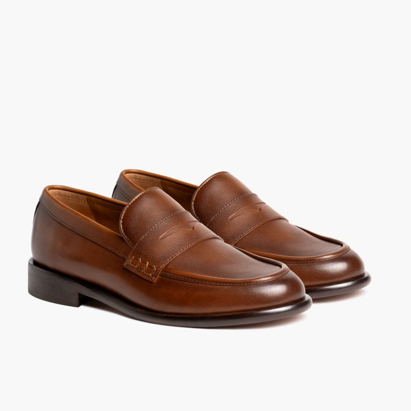 Dress Penny Pecan Leather Boots женская