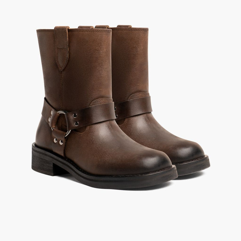 Outlaw Light Tobacco Leather Boots женская
