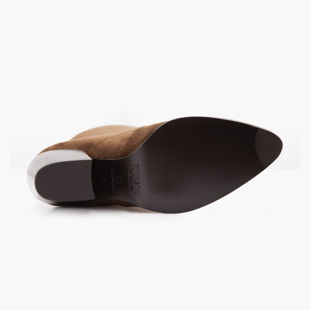 High-Traction Rubber Outsole & Lug Tread Pattern on Tempest Espresso Кожаные ботинки для Женщин