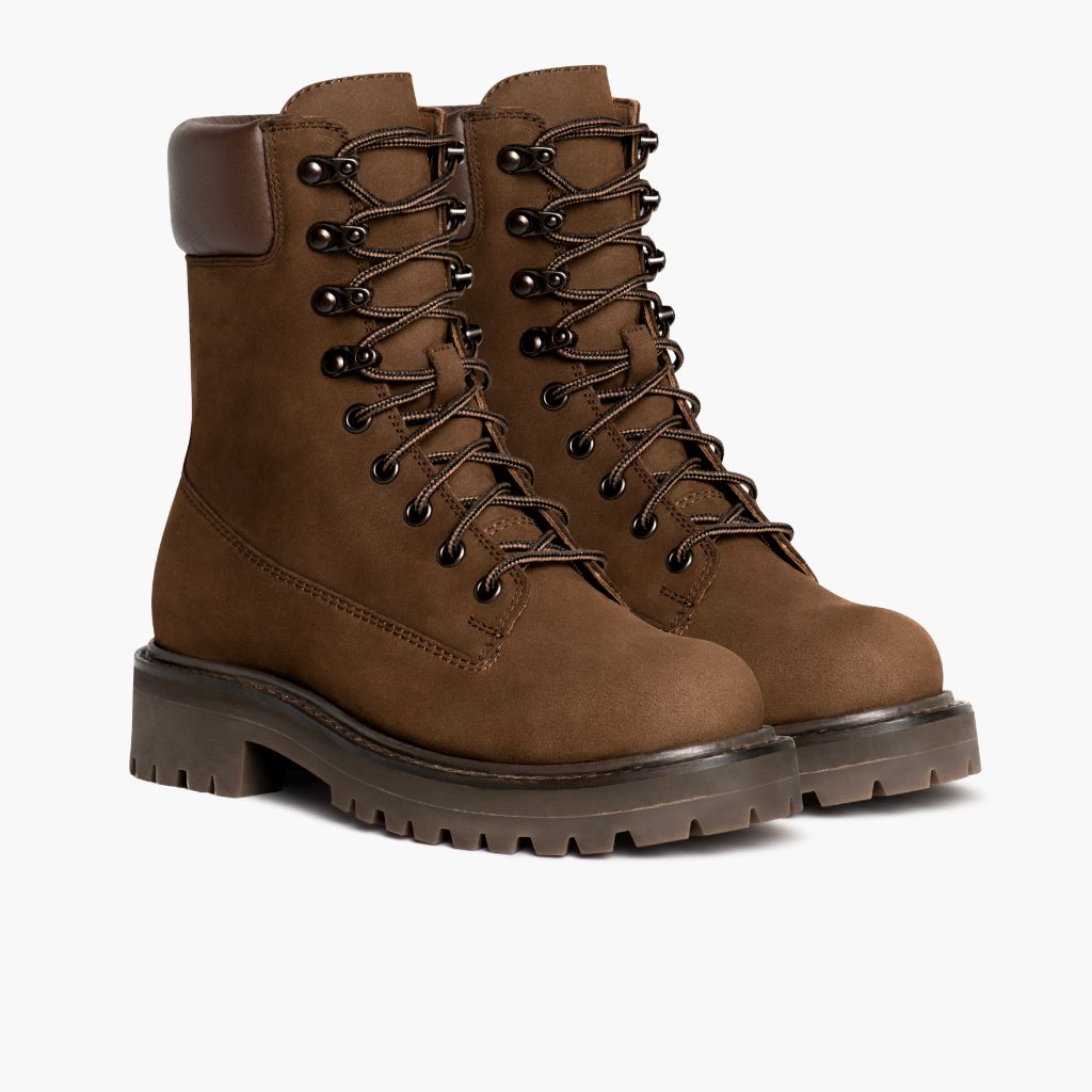 Tan Full-Grain leather Boots - Рантовая конструкция Goodyear Welt и носок обуви