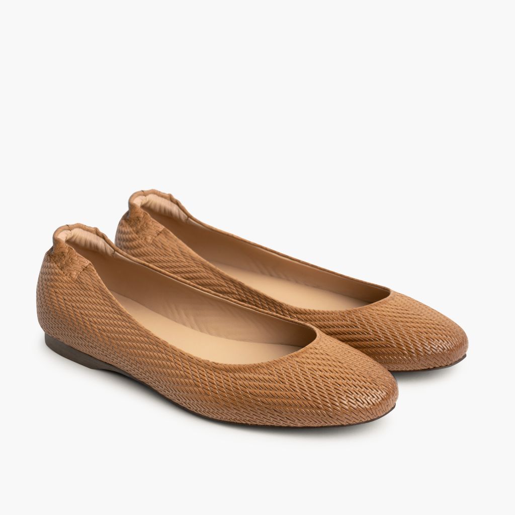 Scrunch Рыжий Embossed Кожаные ботинки для Женщин in Tan Full-Grain Leather - Вид сбоку | Купить в официальном онлайн-магазине