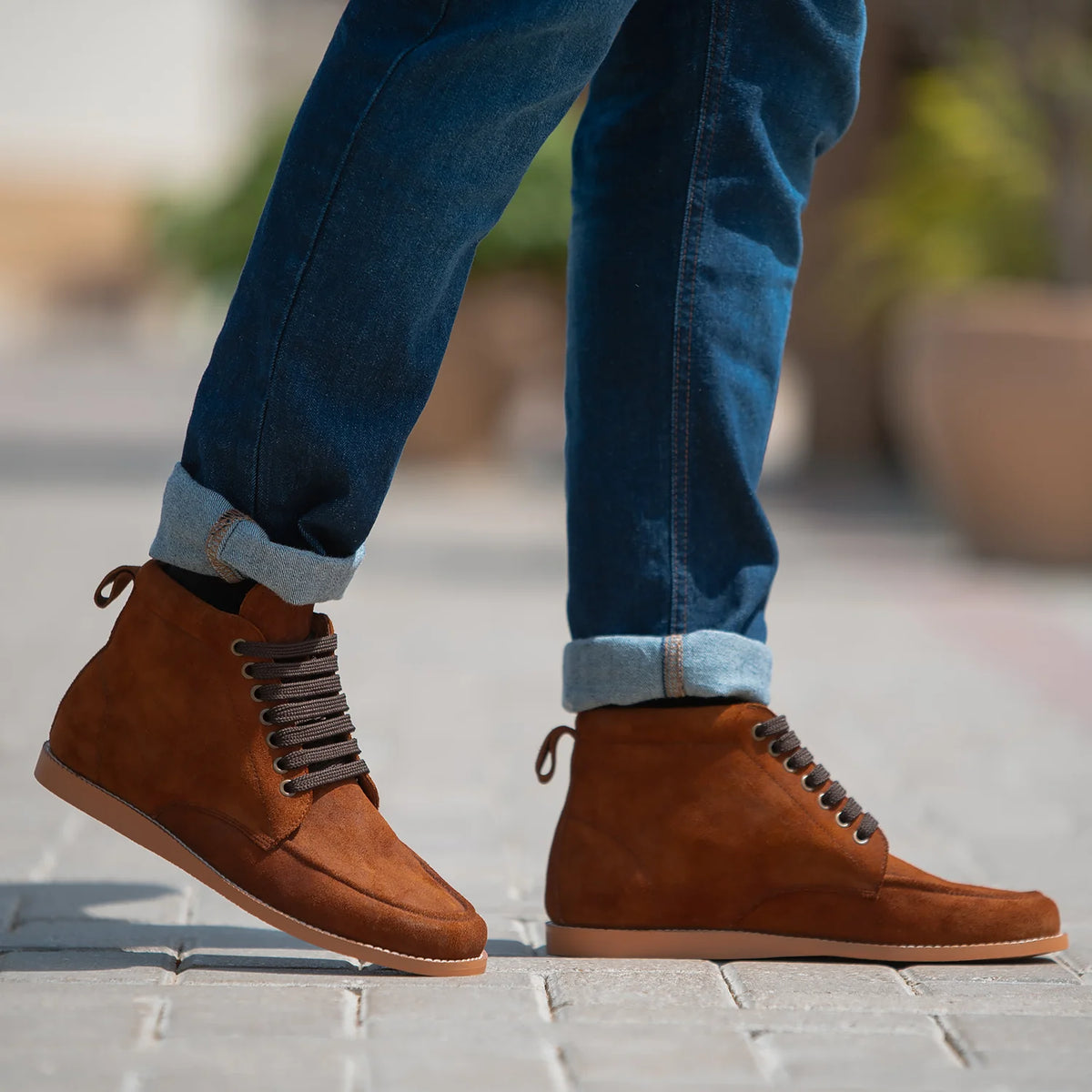Orlaven Bearman Moc Toe Коричневый Замшевые ботинки для Мужчин footwear image 9