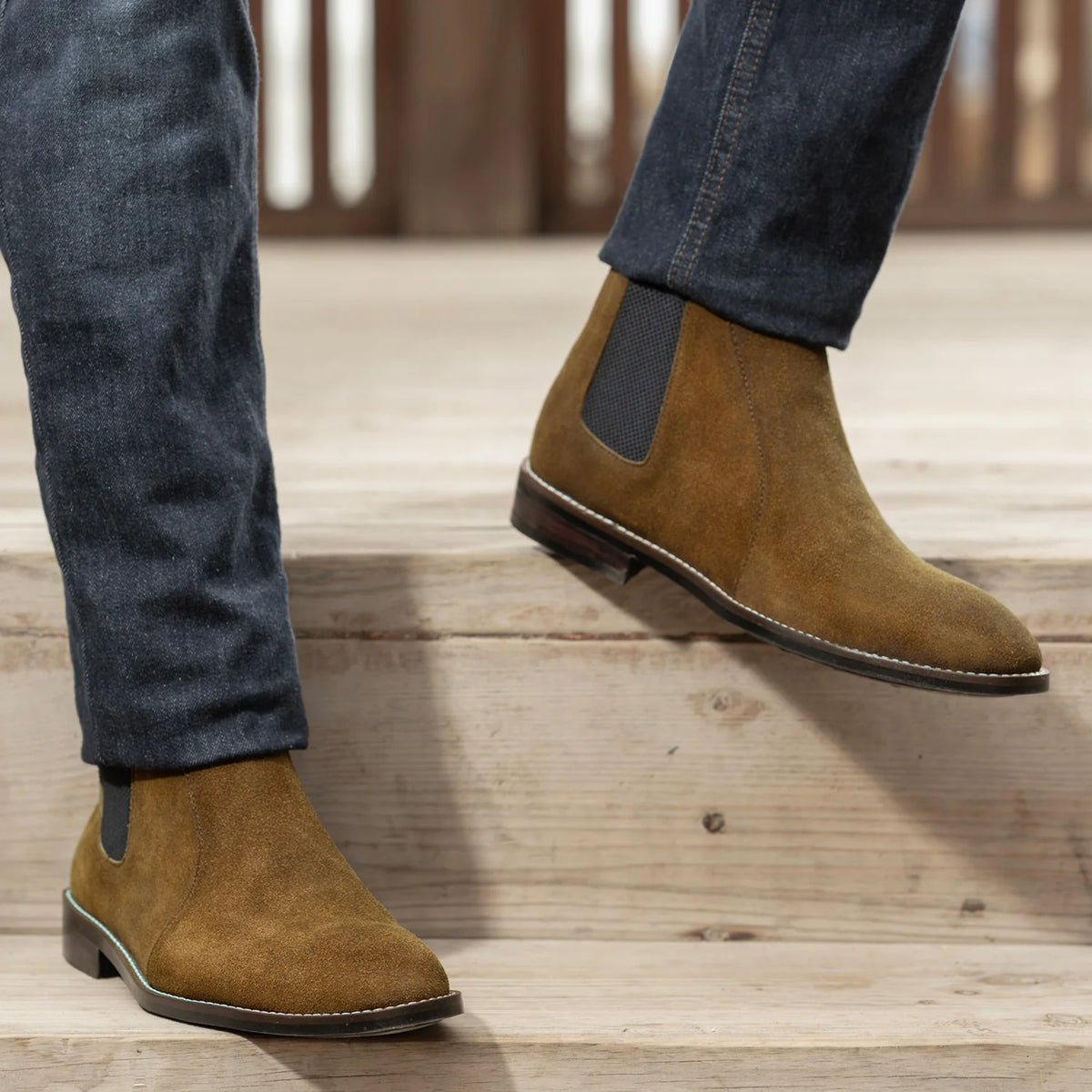 Orlaven Clarkson Chelsea Коричневый Suede Кожаные ботинки - StudGuard для Мужчин footwear image 9