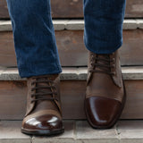 Cushioned Leather Insole & Ergonomic Arch Support Construction Detail