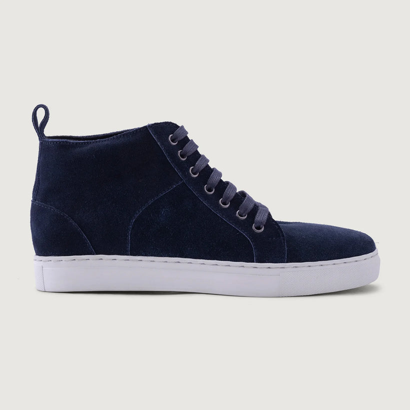 Marty High Top Синий Suede Кожаные кеды для Мужчин