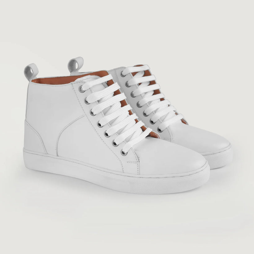 Marty High Top White Кожаные кеды для Мужчин
