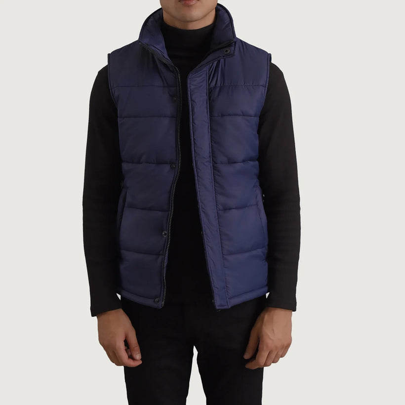 Bryan Синяя Puffer Vest мужская