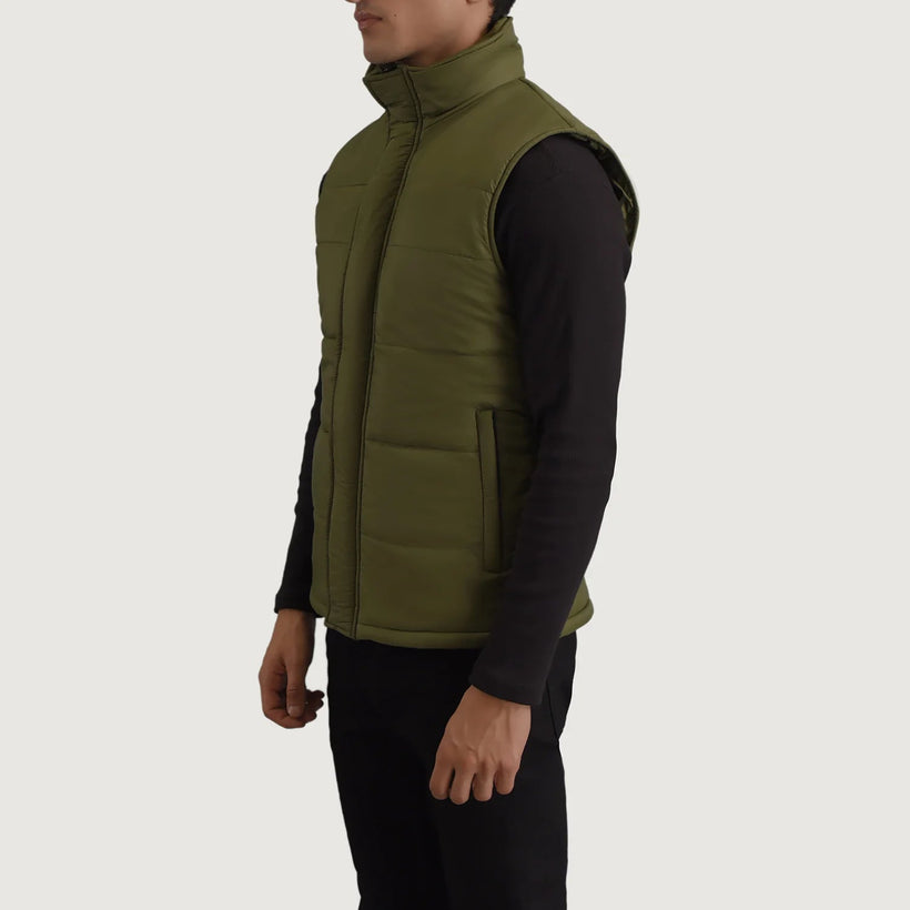 Bryan Зеленая Puffer Vest мужская
