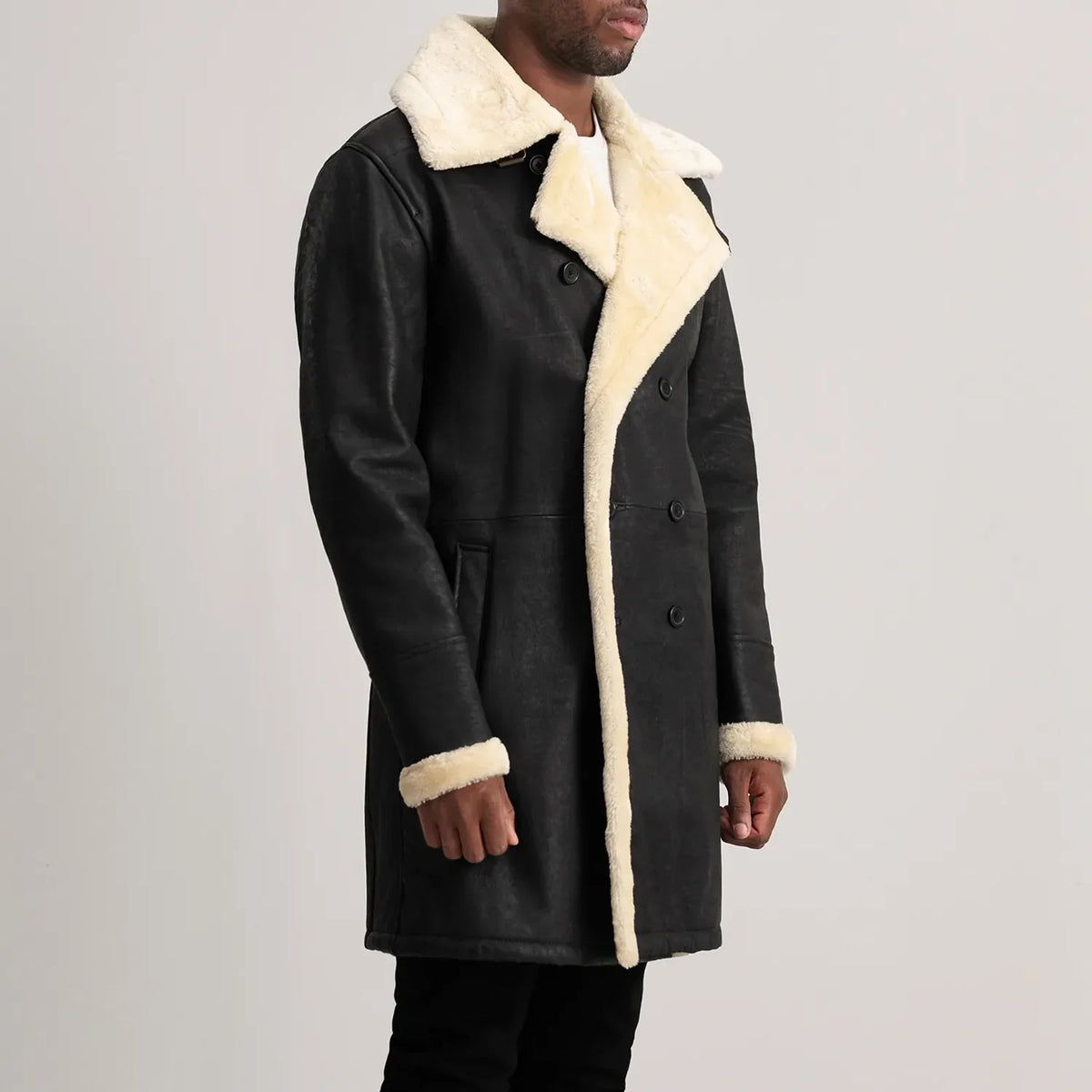 
Charles Кожаное пальто Коричневый Shearling Кожаное пальто для Мужчин – alternate product view 2