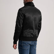 Authentic Satin Grain Texture & Heavy-Duty Seam Stitching Detail