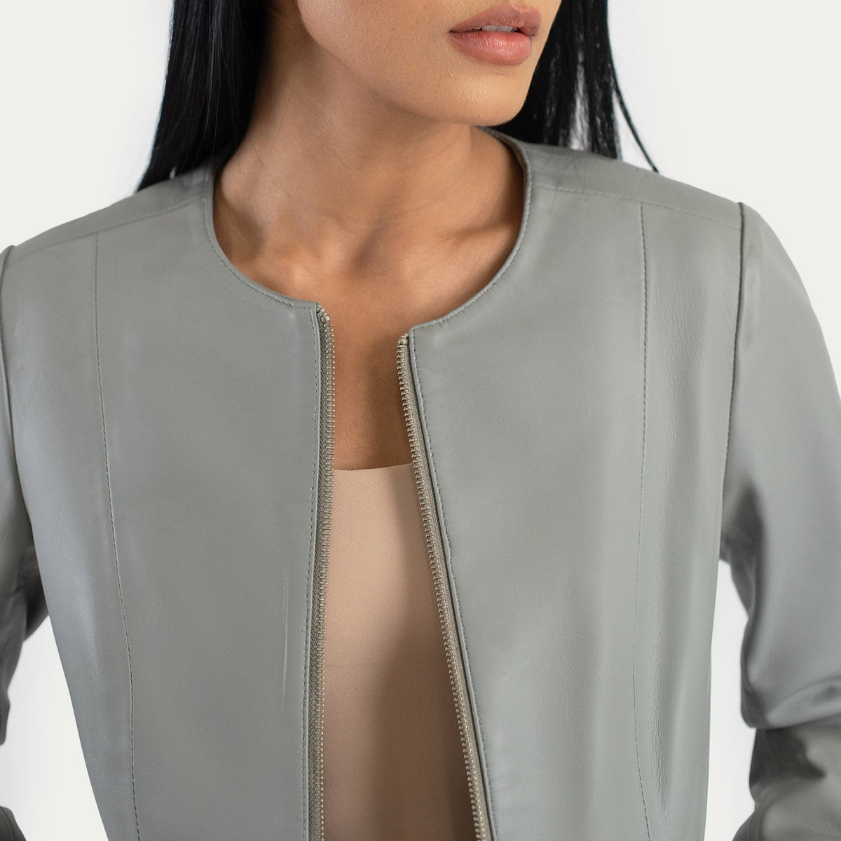 
Elixir Collarless Кожаная курткадля Женщин – alternate product view 5