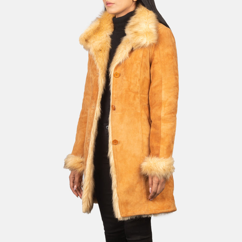 Erica Shearling Кожаное пальто для Женщин