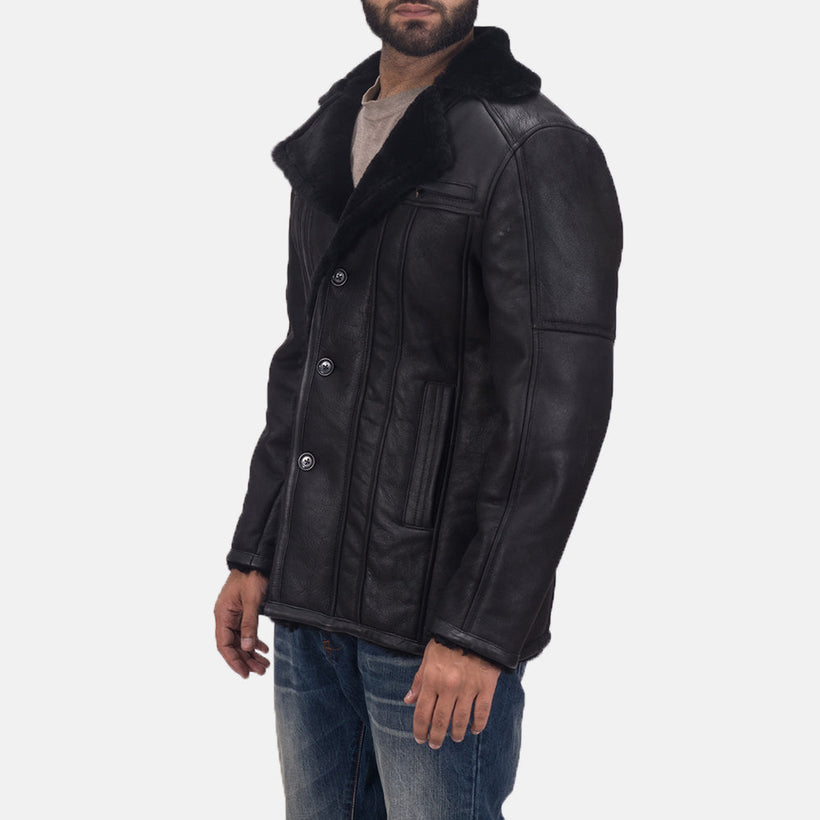 Furcliff Double Face Shearling Кожаное пальто мужская