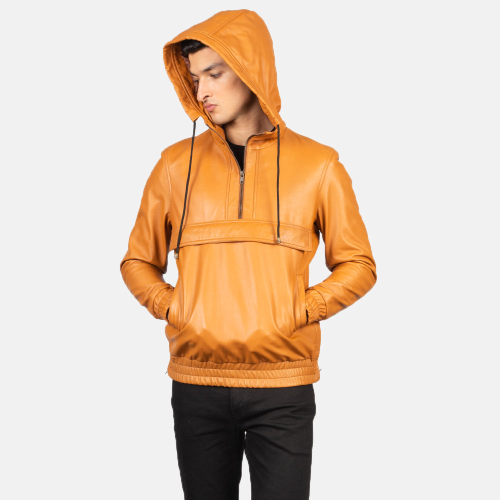 
Kenton Hooded Кожаная куртка для Мужчин – alternate product view 4
