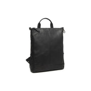 
Manchester Цельнозерновая кожа Backpack - Боковой профиль с глубиной складок и вместительностью