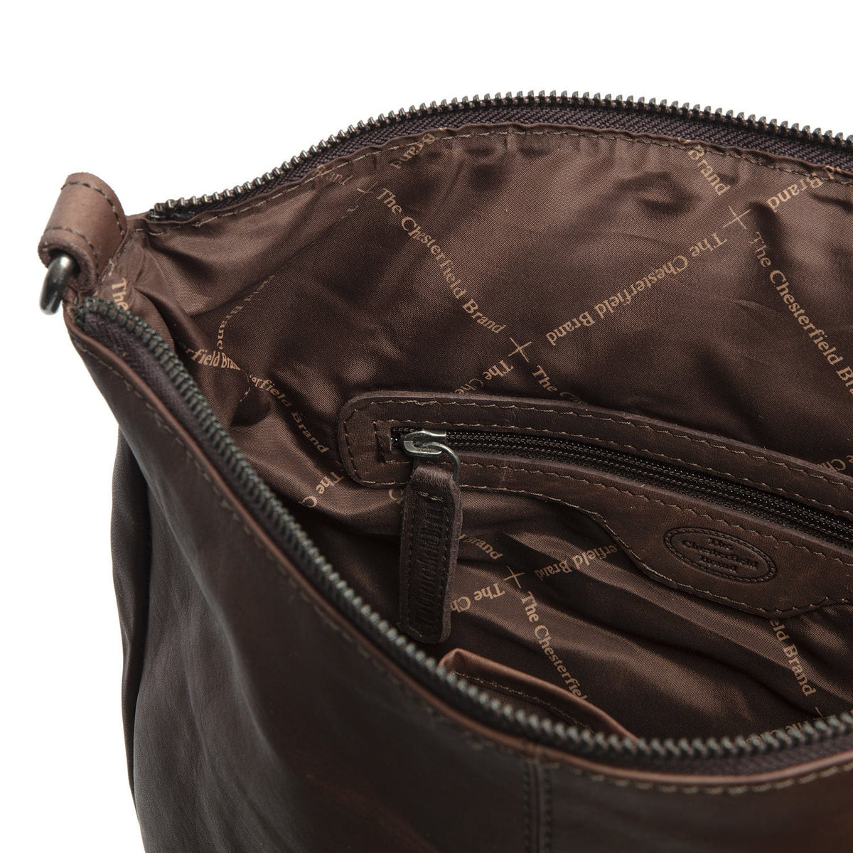 
Brown Leather Backpack Manchester, detail view 3