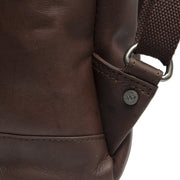 
Brown Leather Backpack Manchester, detail view 4