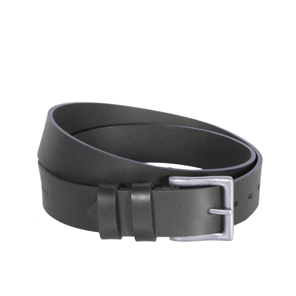 Brandon Full-Grain Leather Belt in Classic 100% Full-Grain Leather - Full Exterior Front Profile View | Buy Online
