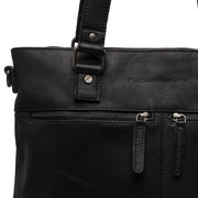 
Solid Antique Brass Hardware & Heavy-Duty Dual Zipper Detail on Rome Цельнозерновая кожа Shopper для Женщин