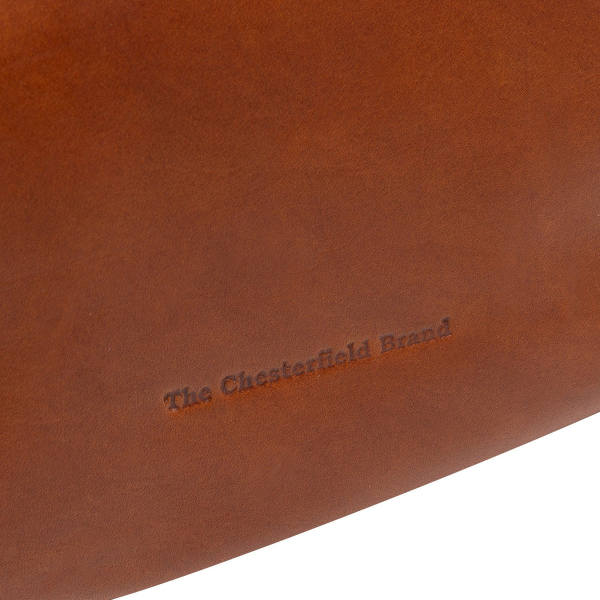 Cognac Leather Shoulder Bag Alexandria, detail view 1