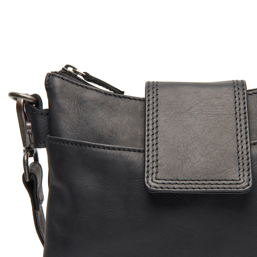 Calora Full-Grain Leather Shoulder Bag женская