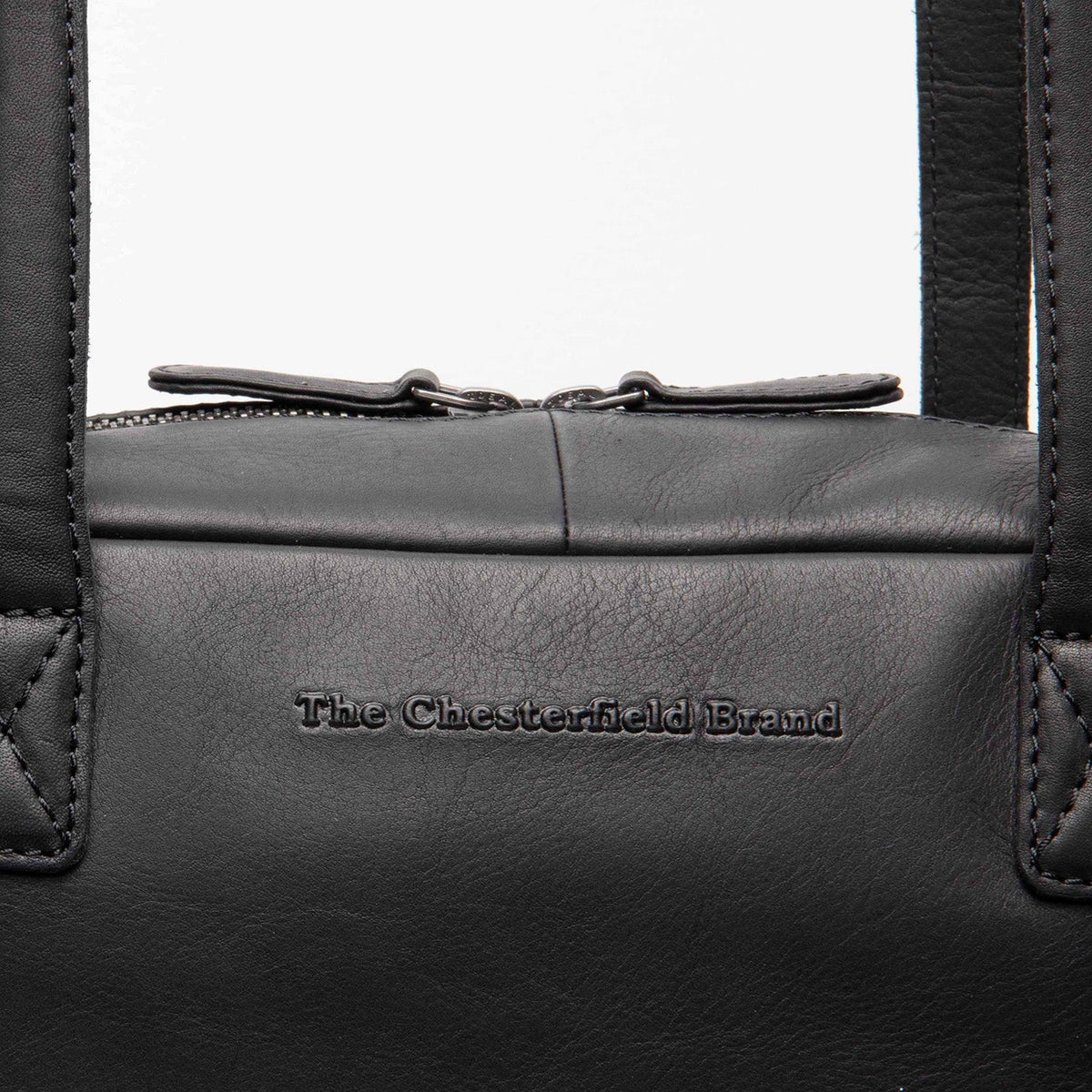 
Classic 100% Full-Grain leather Bag - Вид сзади с усиленными кожаными ремнями и прострочкой