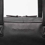 
Classic 100% Full-Grain leather Bag - Вид сзади с усиленными кожаными ремнями и прострочкой