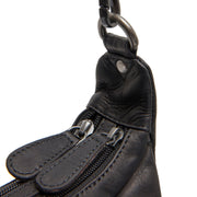 
Classic 100% Full-Grain leather Bag - Вид сзади с усиленными кожаными ремнями и прострочкой