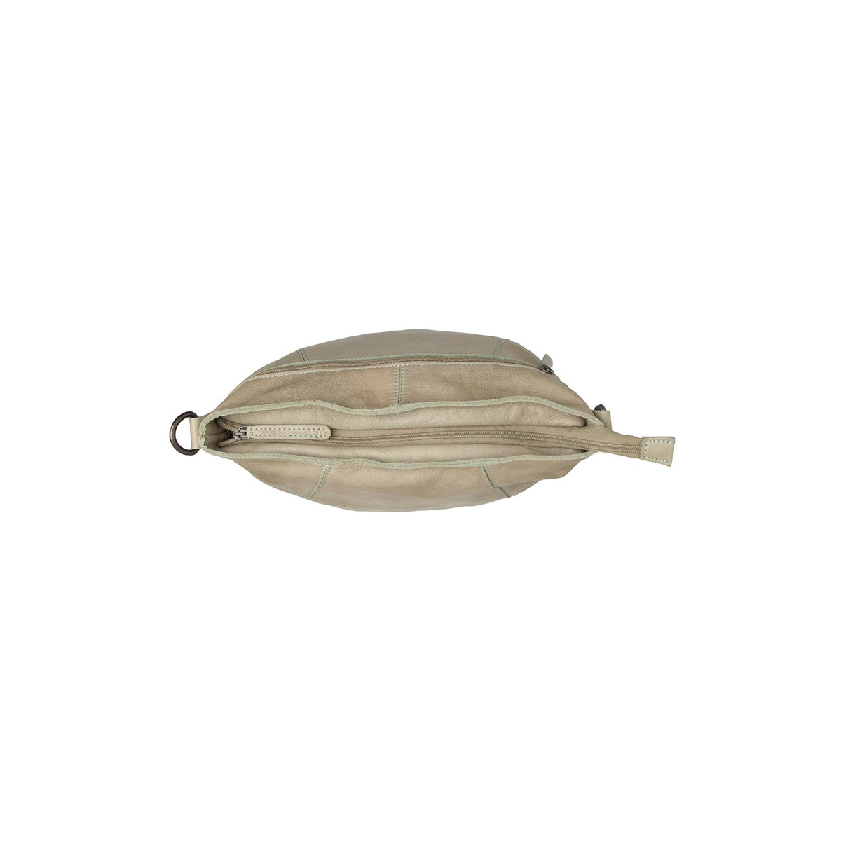 Sintra Full-Grain Leather Shoulder Bag - Боковой профиль с глубиной складок и вместительностью