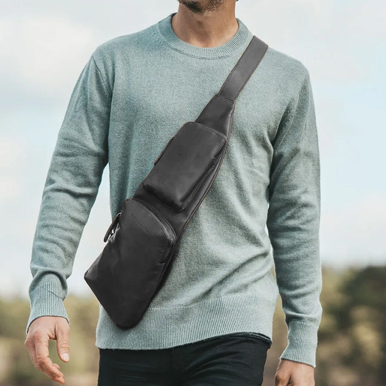 Leather Sling Bag Logan женская