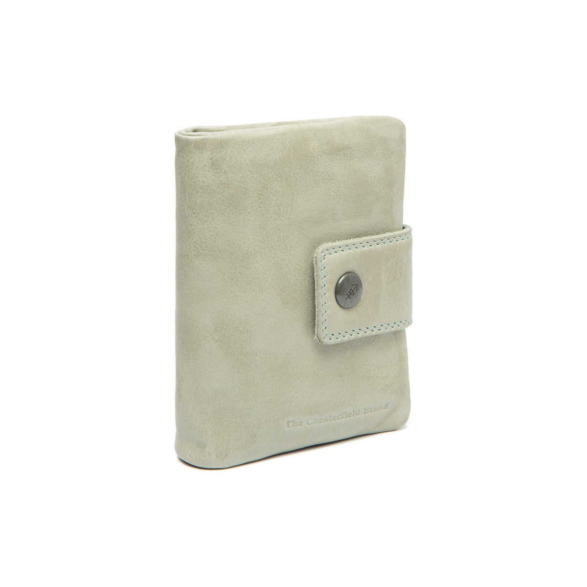 
Ocean Green Leather Wallet Mavona, front view