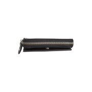 Solid Antique Brass Hardware &amp; Heavy-Duty Dual Zipper Detail on Osum Full-Grain Leather Wallet