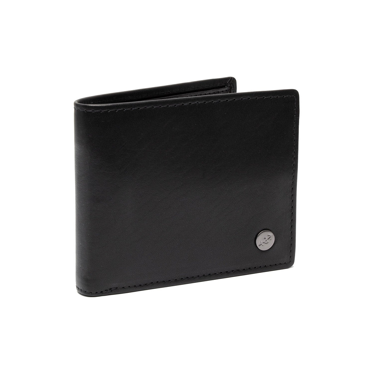 Positano Full-Grain Leather Wallet in Tan 100% Full-Grain Leather - Full Exterior Front Profile View | Buy Online