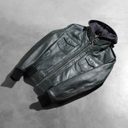 
Roslyn Hooded Кожаный бомбер для Женщин – alternate product view 8