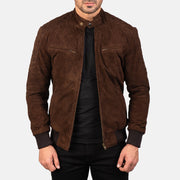 Sven Leather Bomber Jacket – alternate product view 1